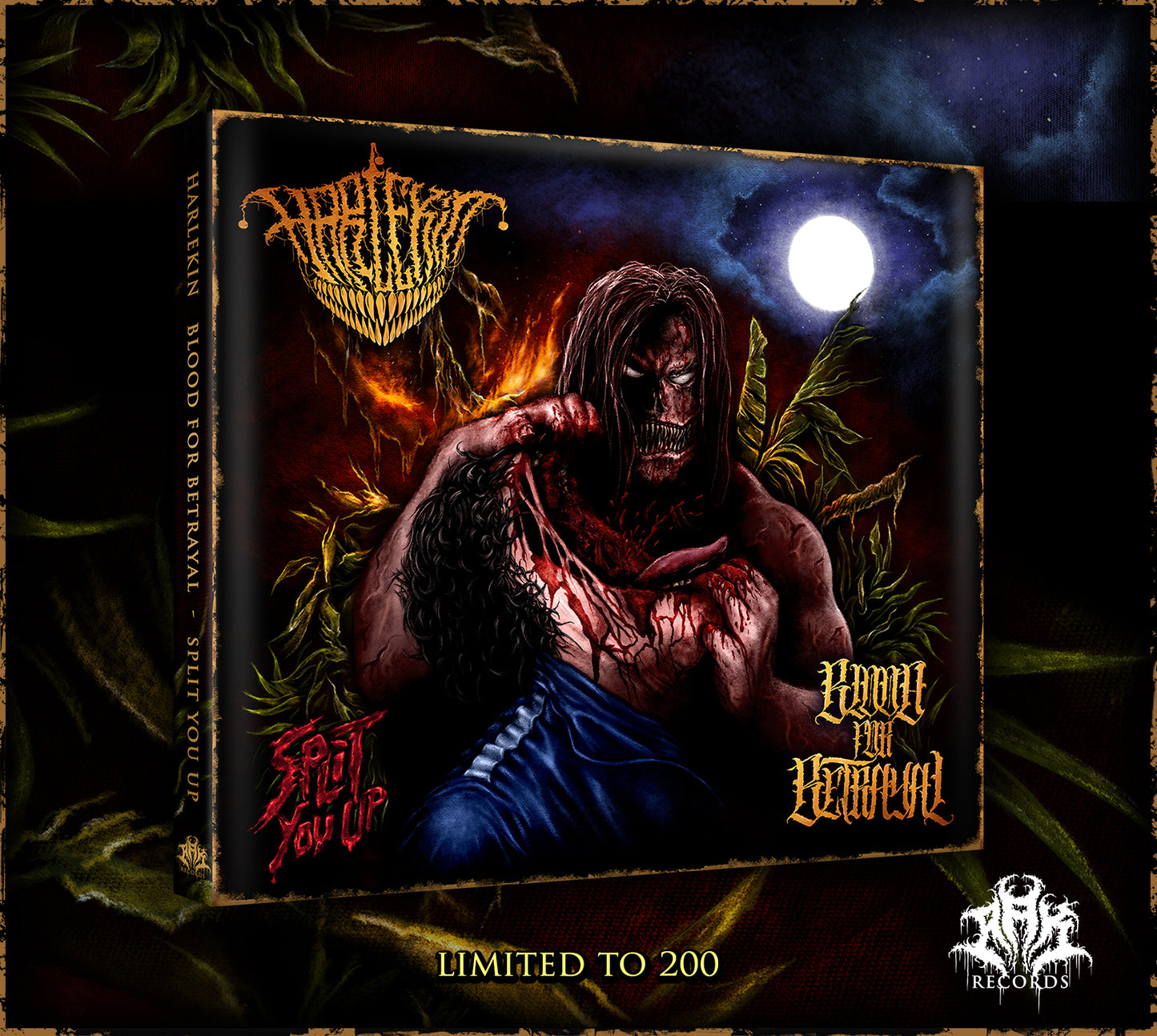 BLOOD FOR BETRAYAL/HARLEKIN - "SPLIT YOU UP" CD