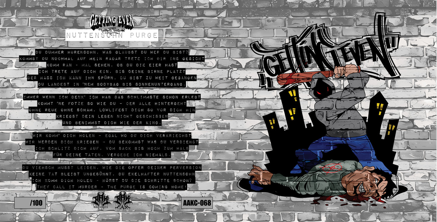 GETTING EVEN - 'NUTTENSOHN PURGE' SINGLE CD