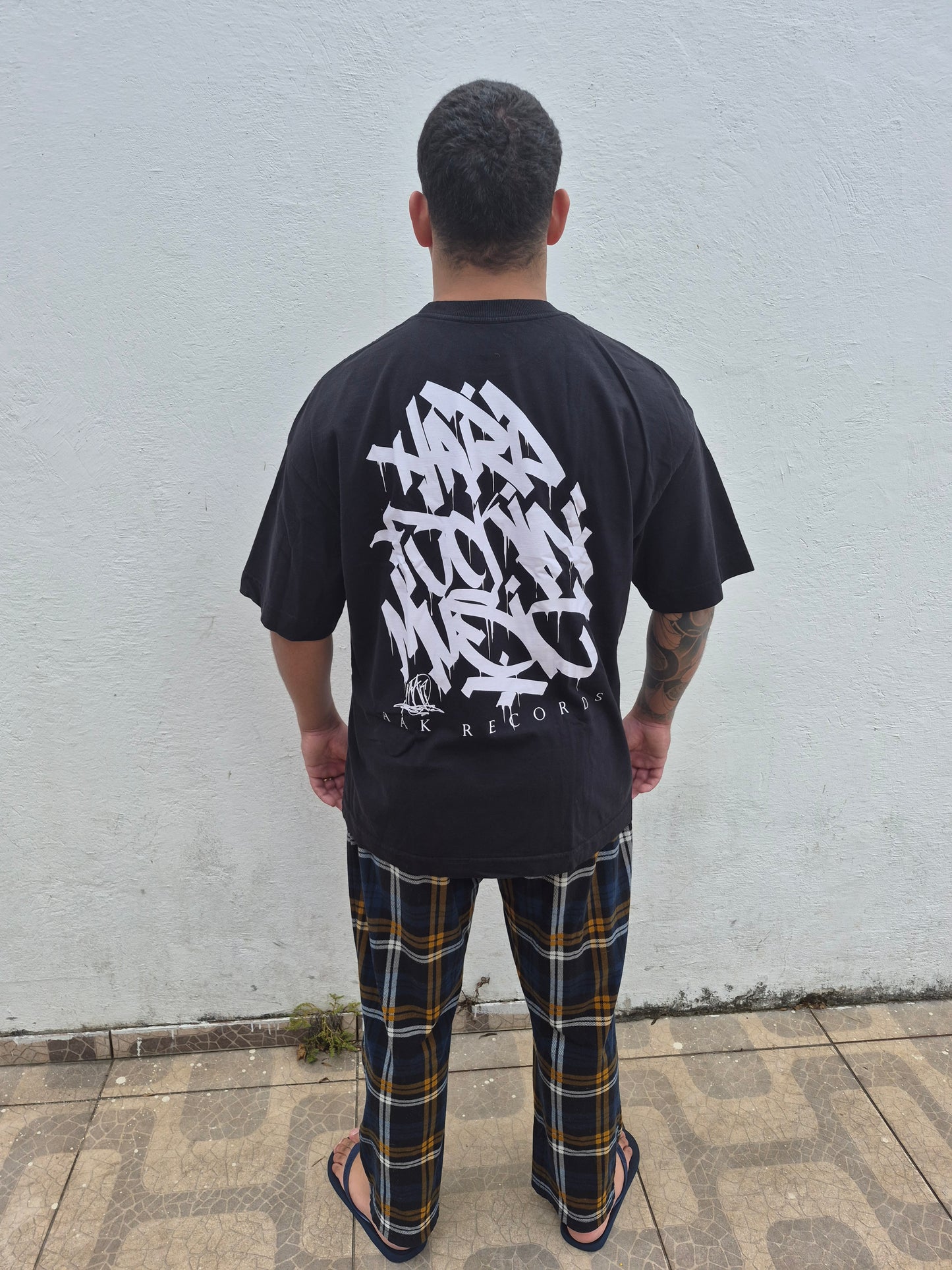 AAK REC$ 'HARD FUCKIN' MUSIC' HEAVY OVERSIZE TEE