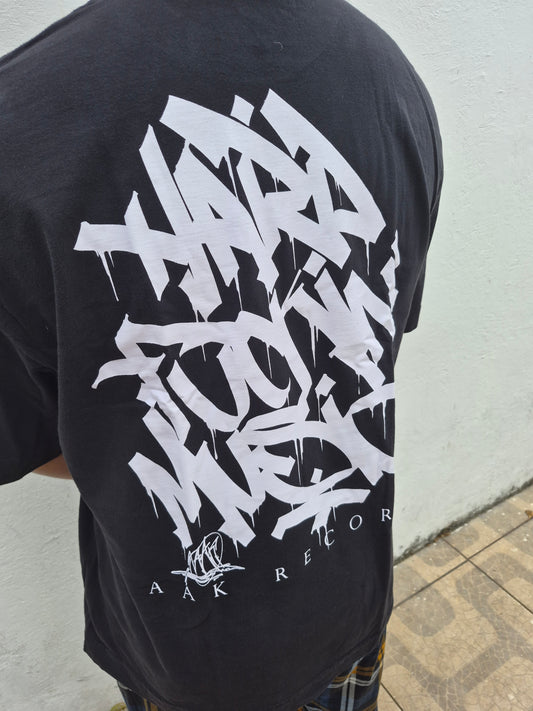 AAK REC$ 'HARD FUCKIN' MUSIC' HEAVY OVERSIZE TEE
