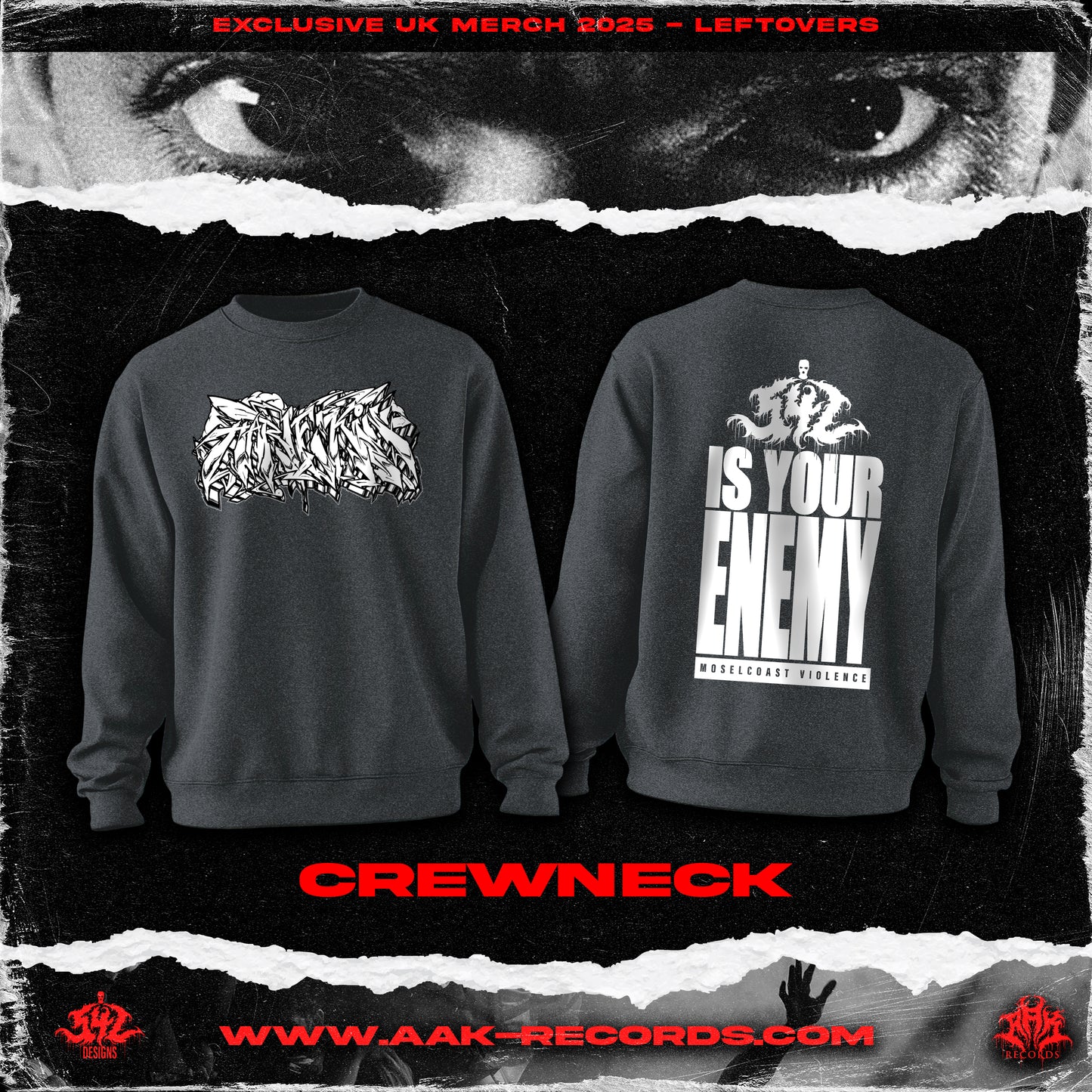 HARLEKIN 'TiTO' CREWNECK DARK GREY