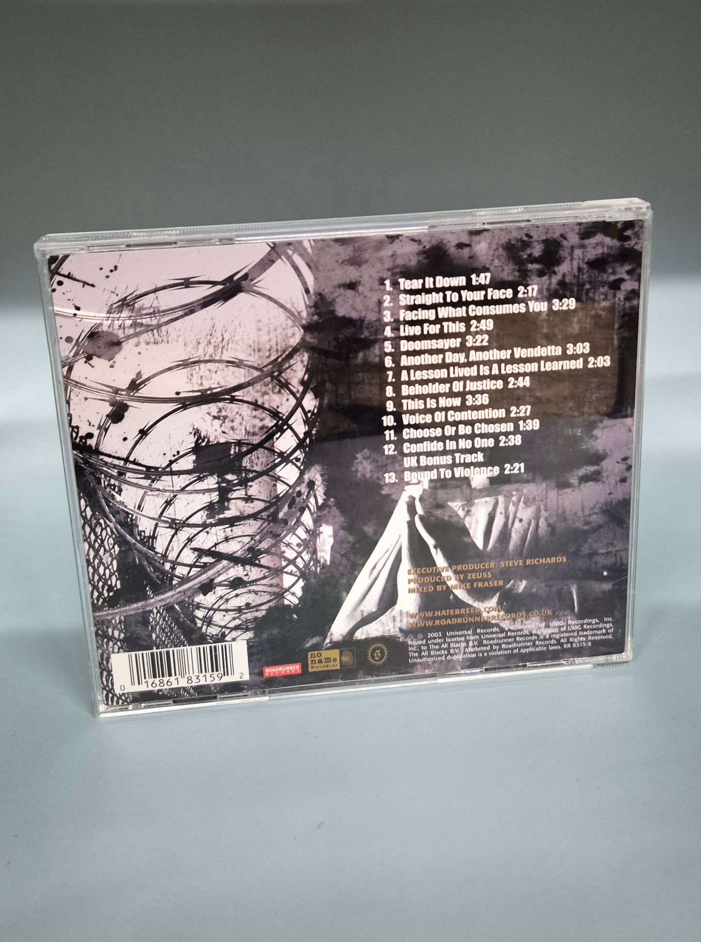 HATEBREED - "THE RISE OF BRUTALITY" CD