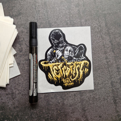 [VINYL-OUTDOORSTICKER-PACK] "TERRORIST PVHC"