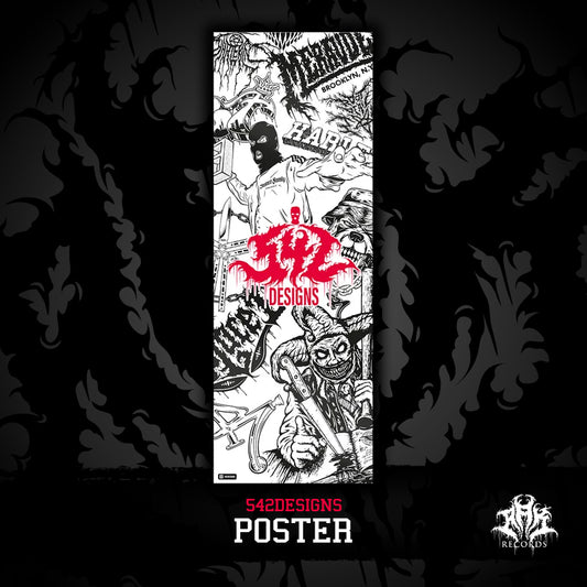 542 DESIGNS POSTER [DIN A2-LONG & SIZE A3 AVAILABLE]