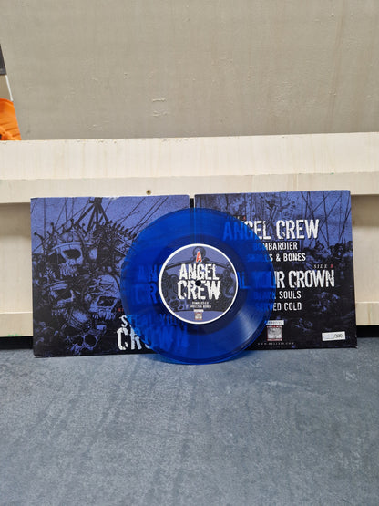 ANGEL CREW / STEAL YOUR CROWN – "KINGS DON'T LIVE FOREVER" [7" VINYL/CLEAR BLUE]