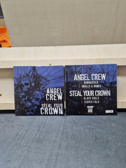 ANGEL CREW / STEAL YOUR CROWN – "KINGS DON'T LIVE FOREVER" [7" VINYL/CLEAR BLUE]