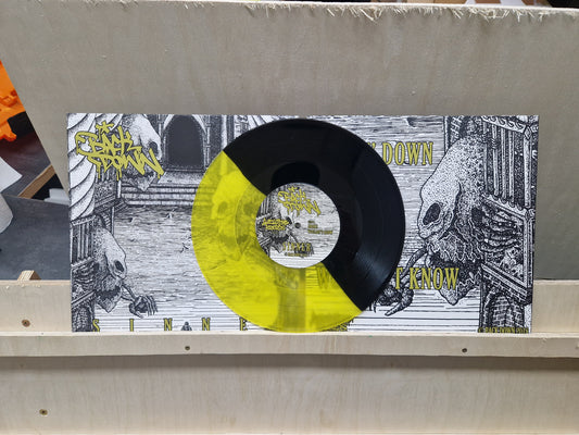 BACK DOWN - "SINNER" [10" VINYL/HALF BLACK-HALF YELLOW]