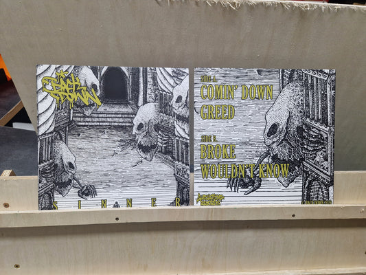 BACK DOWN - "SINNER" [10" VINYL/HALF BLACK-HALF YELLOW]