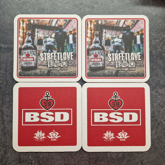 BIRTH STRUGGLE DEATH - "STREETLOVE" BEER COASTER (6 PCS)