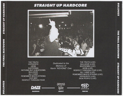 BULLDOZE - "THE FINAL BEATDOWN" CD