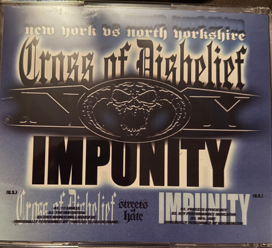 CROSS OF DISBELIEF VS IMPUNITY- "NEW YORK VS NORTH YORKSHIRE" SPLIT CD [US IMPORT] [PREORDER]