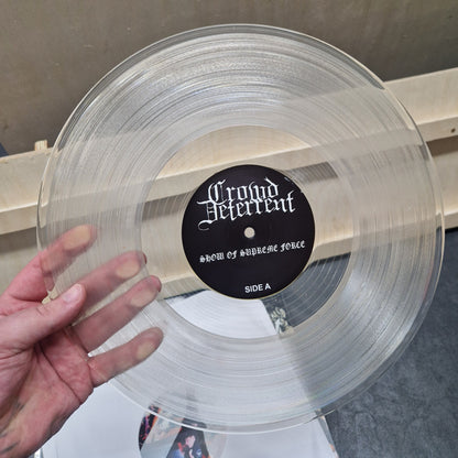 CROWD DETERRENT - "SHOW OF SUPREME FORCE" [12" VINYL/ORANGE-BLACK-TRANSP]