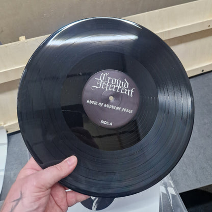 CROWD DETERRENT - "SHOW OF SUPREME FORCE" [12" VINYL/ORANGE-BLACK-TRANSP]