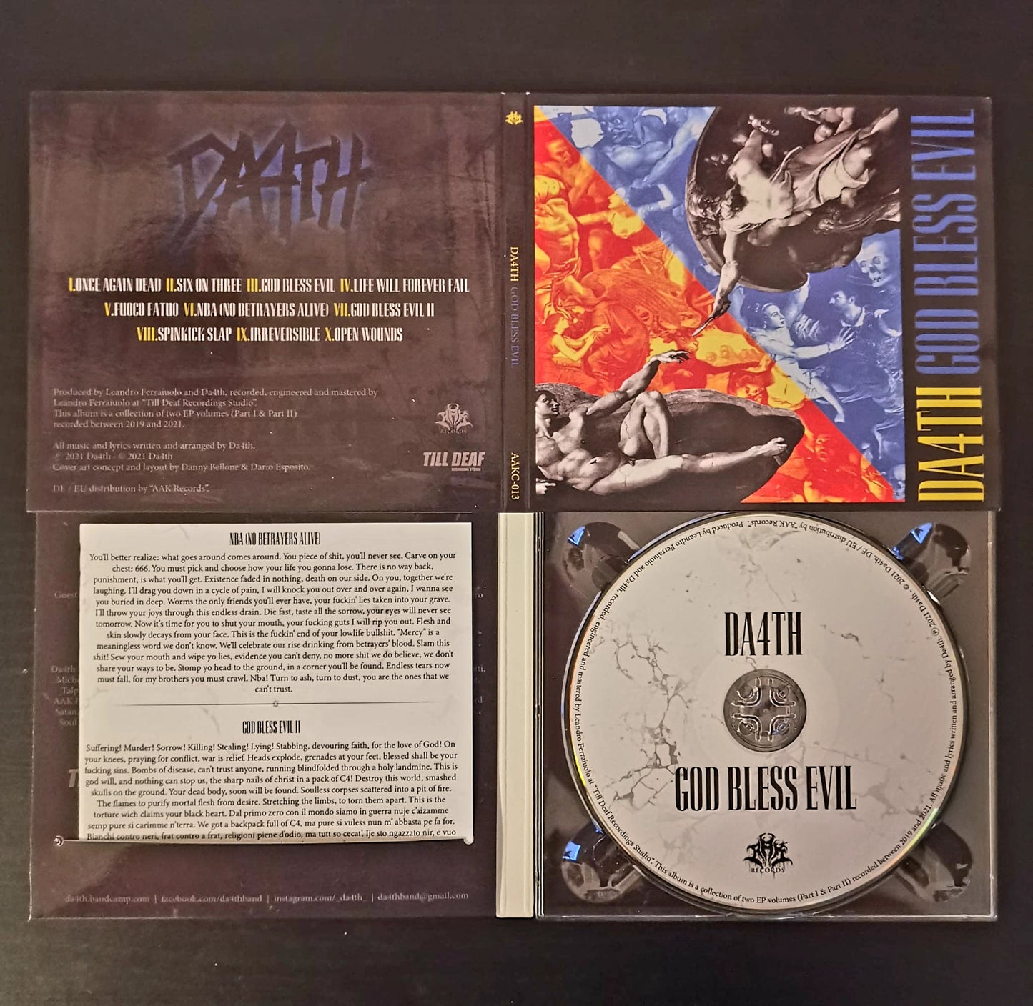 DA4TH - "GOD BLESS EVIL I+II" CD-DOUBLE-EP