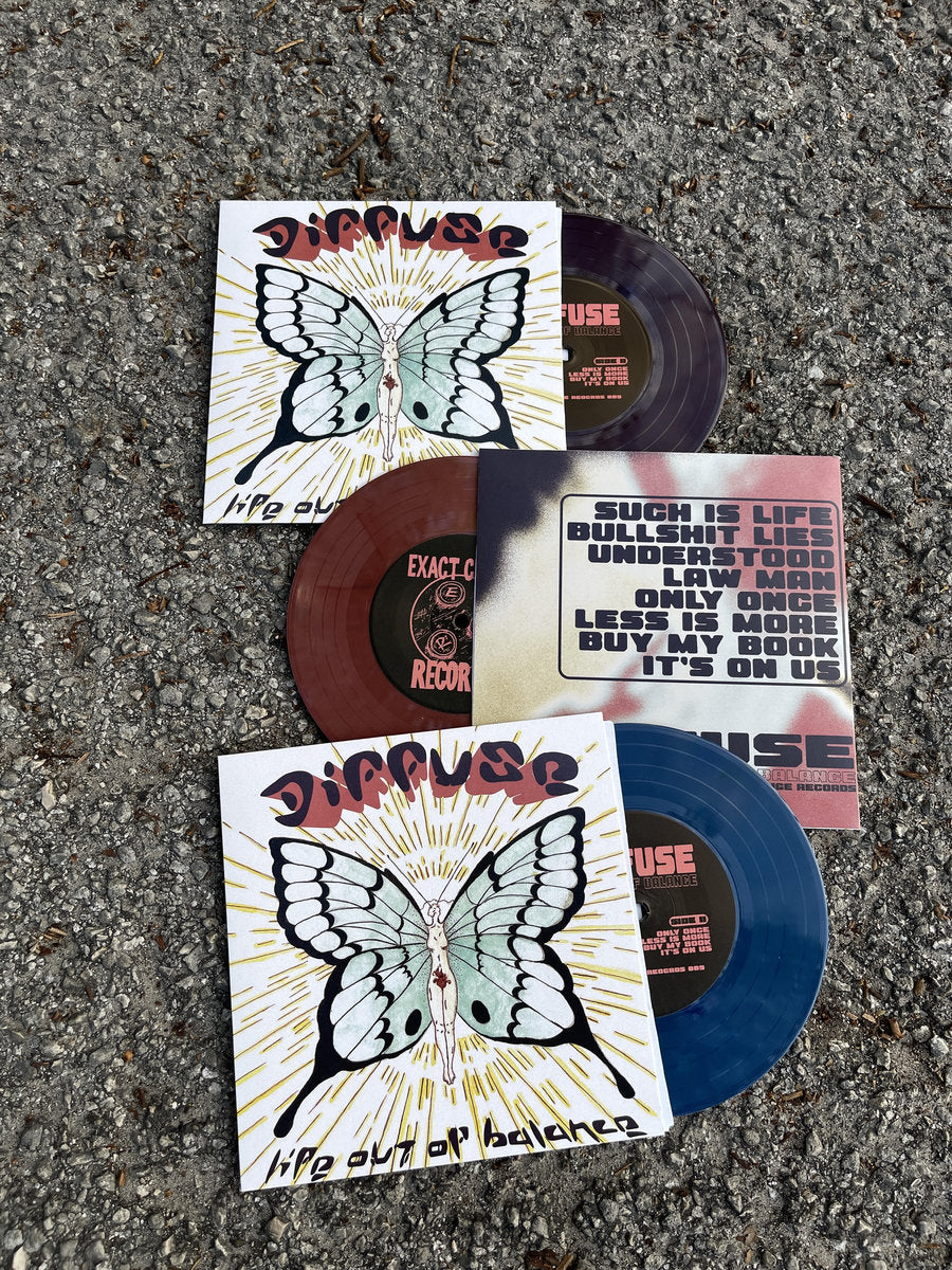 DIFFUSE - "LIFE OUT OF BALANCE" [7" VINYL/RANDOM COLOR]