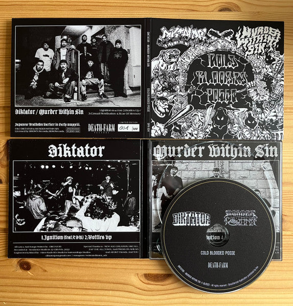 DIKTATOR / MURDER WITHIN SIN - "COLD BLOODED POSSE" SPLIT-CD