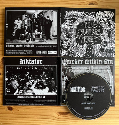 DIKTATOR / MURDER WITHIN SIN - "COLD BLOODED POSSE" SPLIT-CD