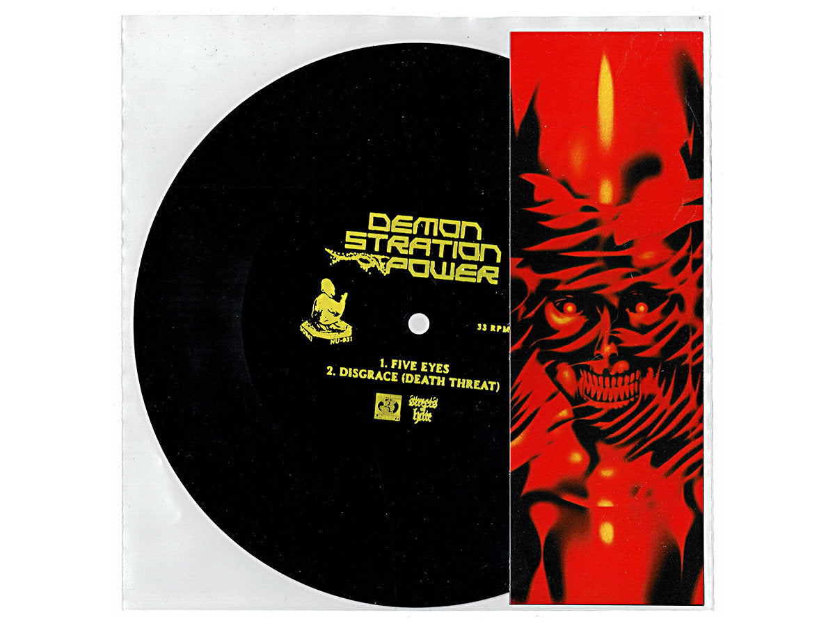 DEMONSTRATION OF POWER - "FIVE EYES / DISGRACE" [7" FLEXI-DISC/BLACK]