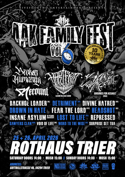 AAK FAMILY FEST VOL. 6 -PRESALE WEEKEND TICKET- [10 YEARS OF AAK] (CHOOSE OPTION) [PREORDER]