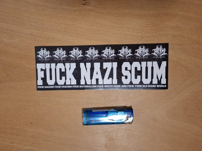 [VINYL-OUTDOORSTICKER-PACK] "FUCK NAZI SCUM"