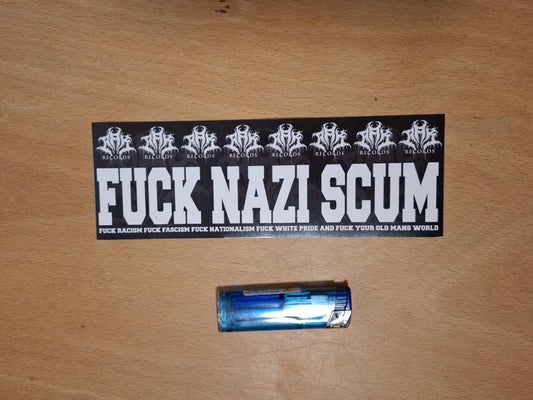[VINYL-OUTDOORSTICKER-PACK] "FUCK NAZI SCUM"
