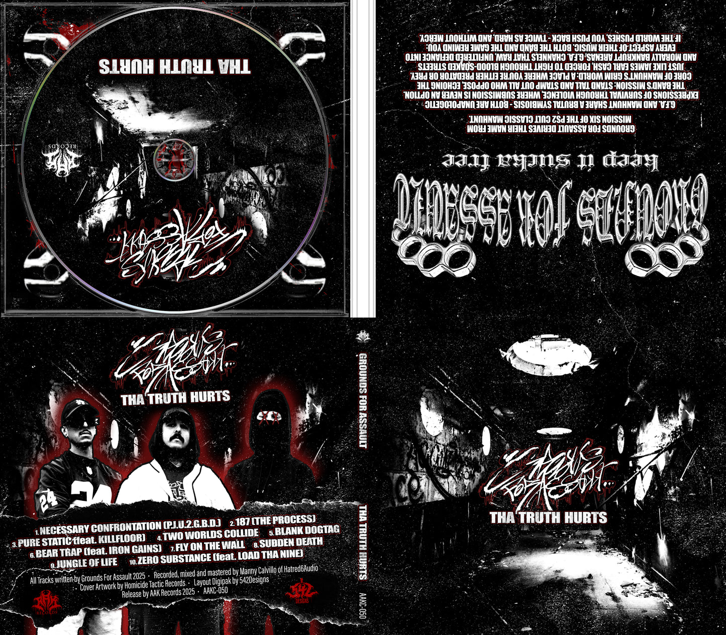 GROUNDS FOR ASSAULT - "THA TRUTH HURTS" [SPECIAL DIY OBI STRIP EDITION] CD + KEYCHAIN + SPECIAL STICKER