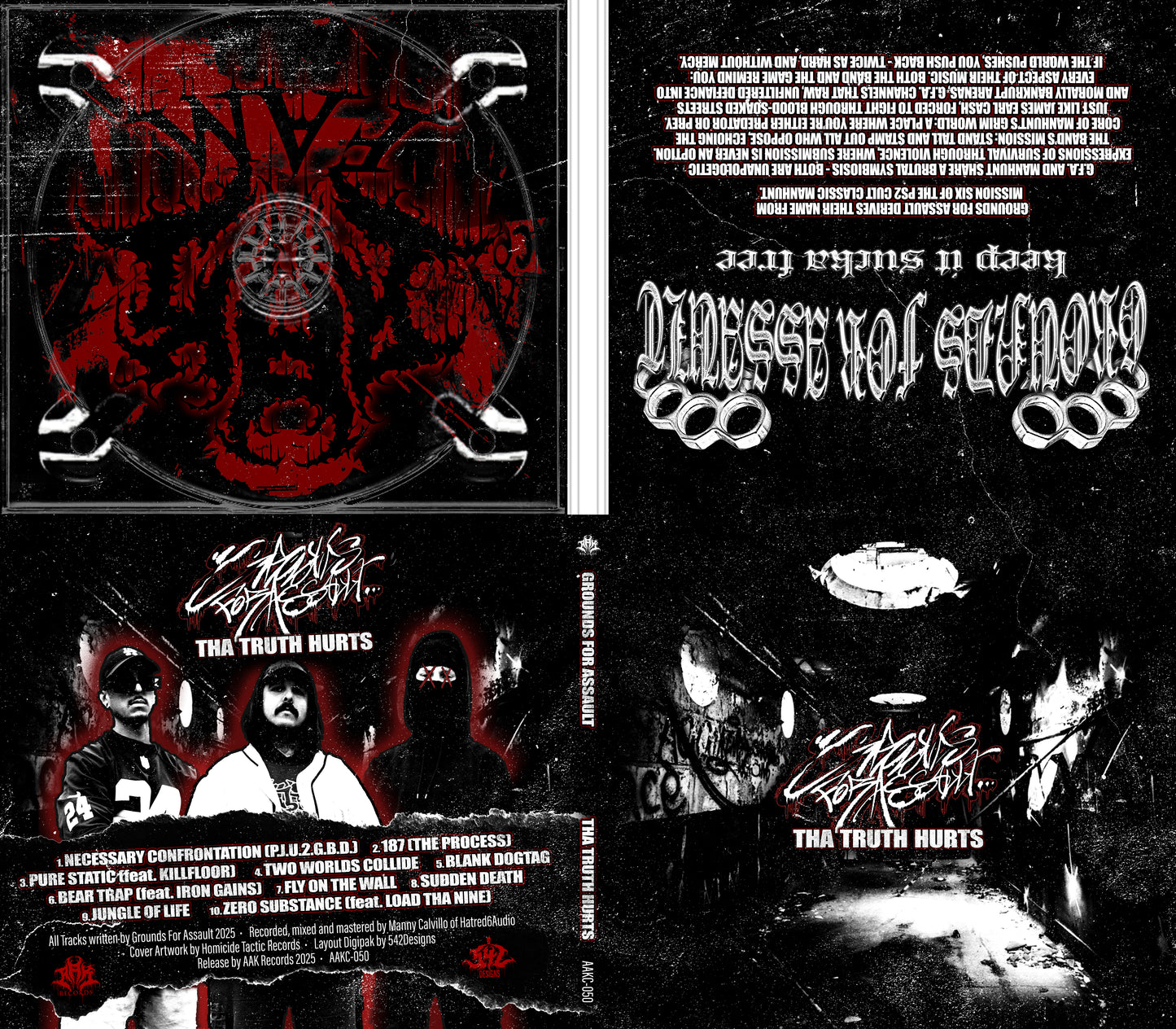 GROUNDS FOR ASSAULT - "THA TRUTH HURTS" [SPECIAL DIY OBI STRIP EDITION] CD + KEYCHAIN + SPECIAL STICKER