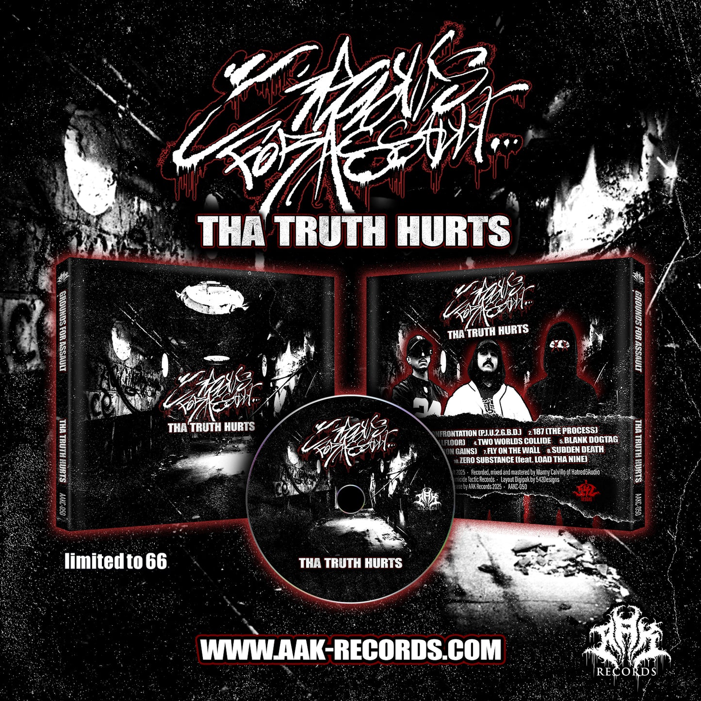 GROUNDS FOR ASSAULT - "THA TRUTH HURTS" [SPECIAL DIY OBI STRIP EDITION] CD + KEYCHAIN + SPECIAL STICKER