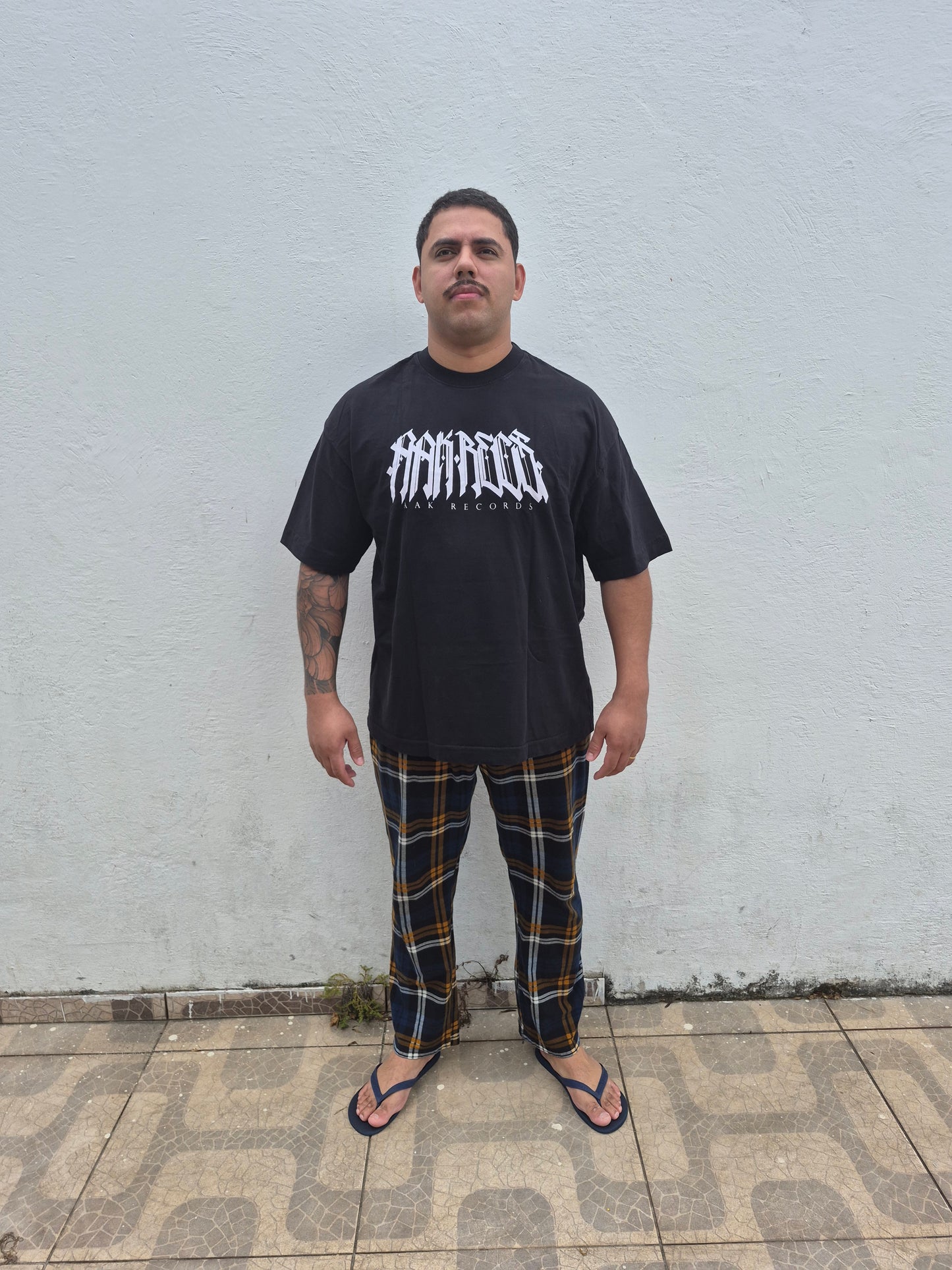 AAK REC$ 'HARD FUCKIN' MUSIC' HEAVY OVERSIZE TEE