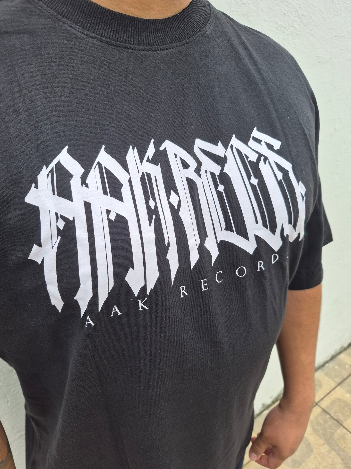 AAK REC$ 'HARD FUCKIN' MUSIC' HEAVY OVERSIZE TEE