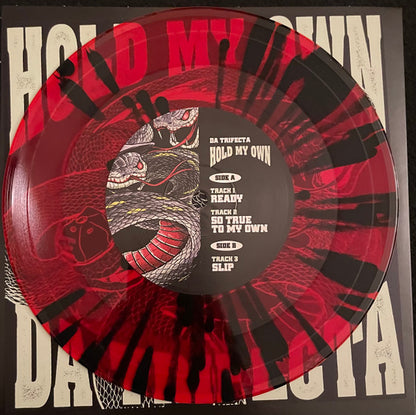 HOLD MY OWN - "DA TRIFECTA" [7" VINYL/RED &amp; BLACK SPLATTER]