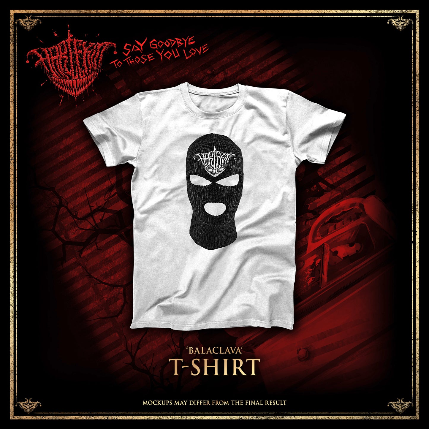 HARLEKIN - 'SAY GOODBYE TO THOSE YOU LOVE' SHIRT EDITIONS