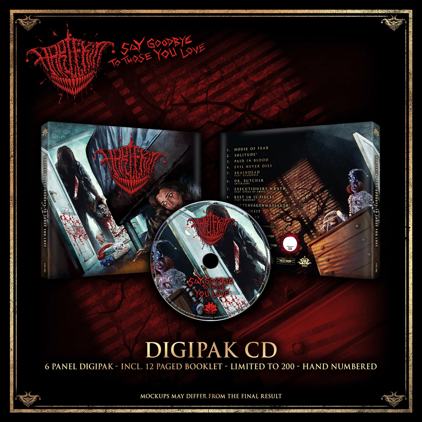 HARLEKIN - 'SAY GOODBYE TO THOSE YOU LOVE' 6-PANEL DIGIPAK CD [TWO VERSIONS]
