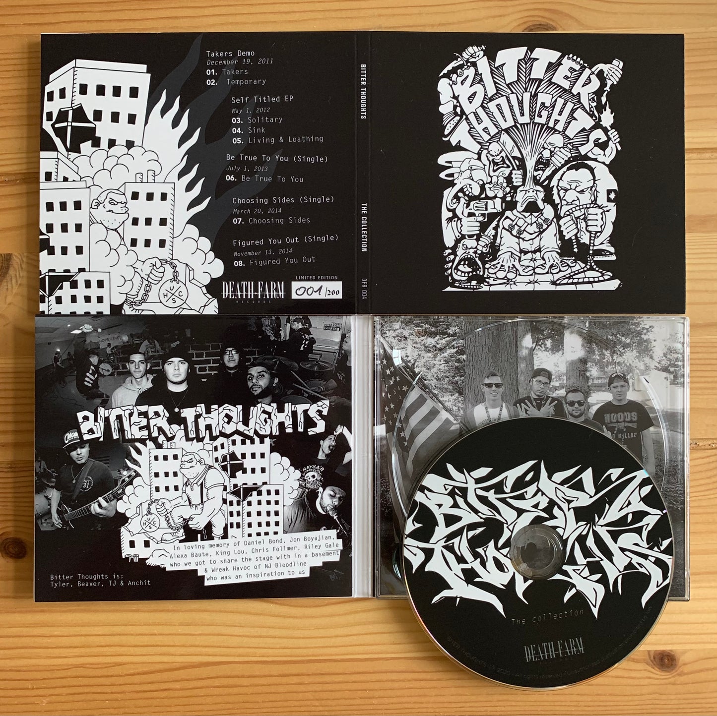 BITTER THOUGHTS - "THE COLLECTION" CD-DISCOGRAPHY