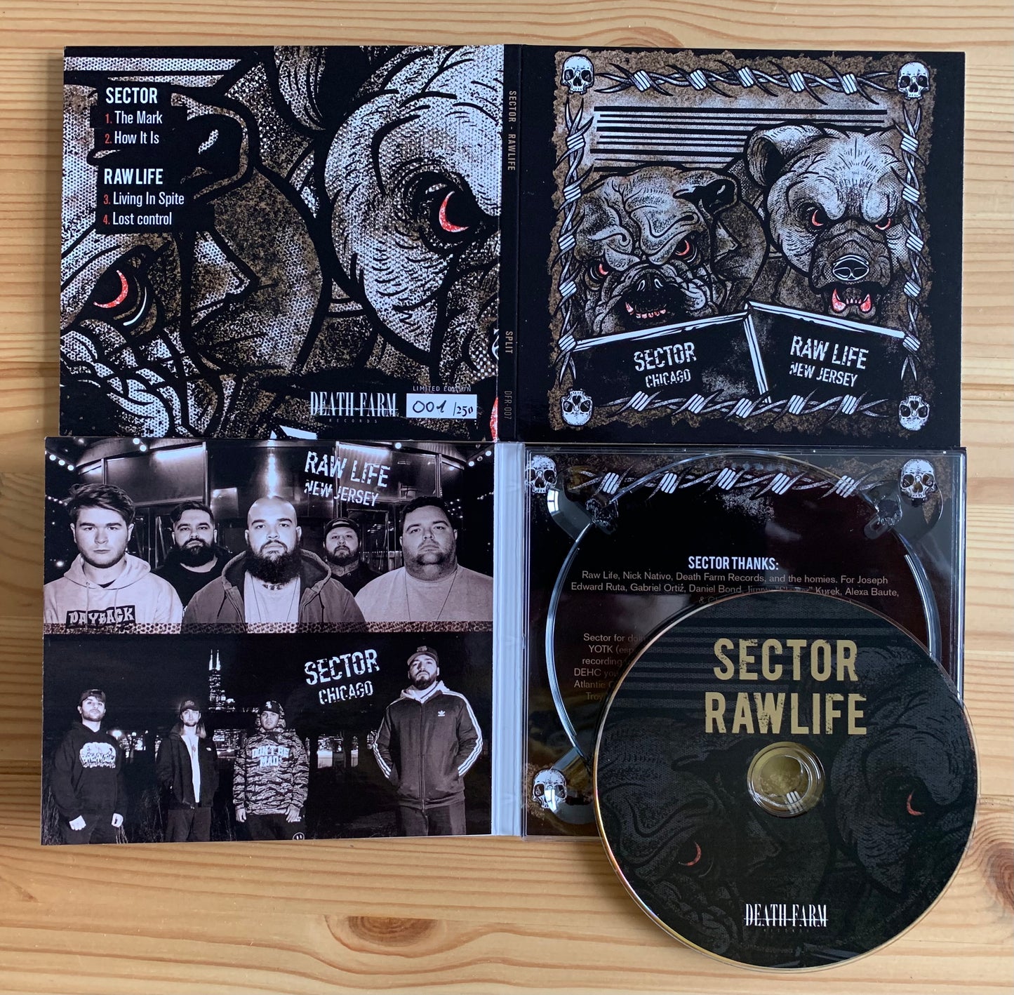 SECTOR / RAW LIFE "SPLIT" CD