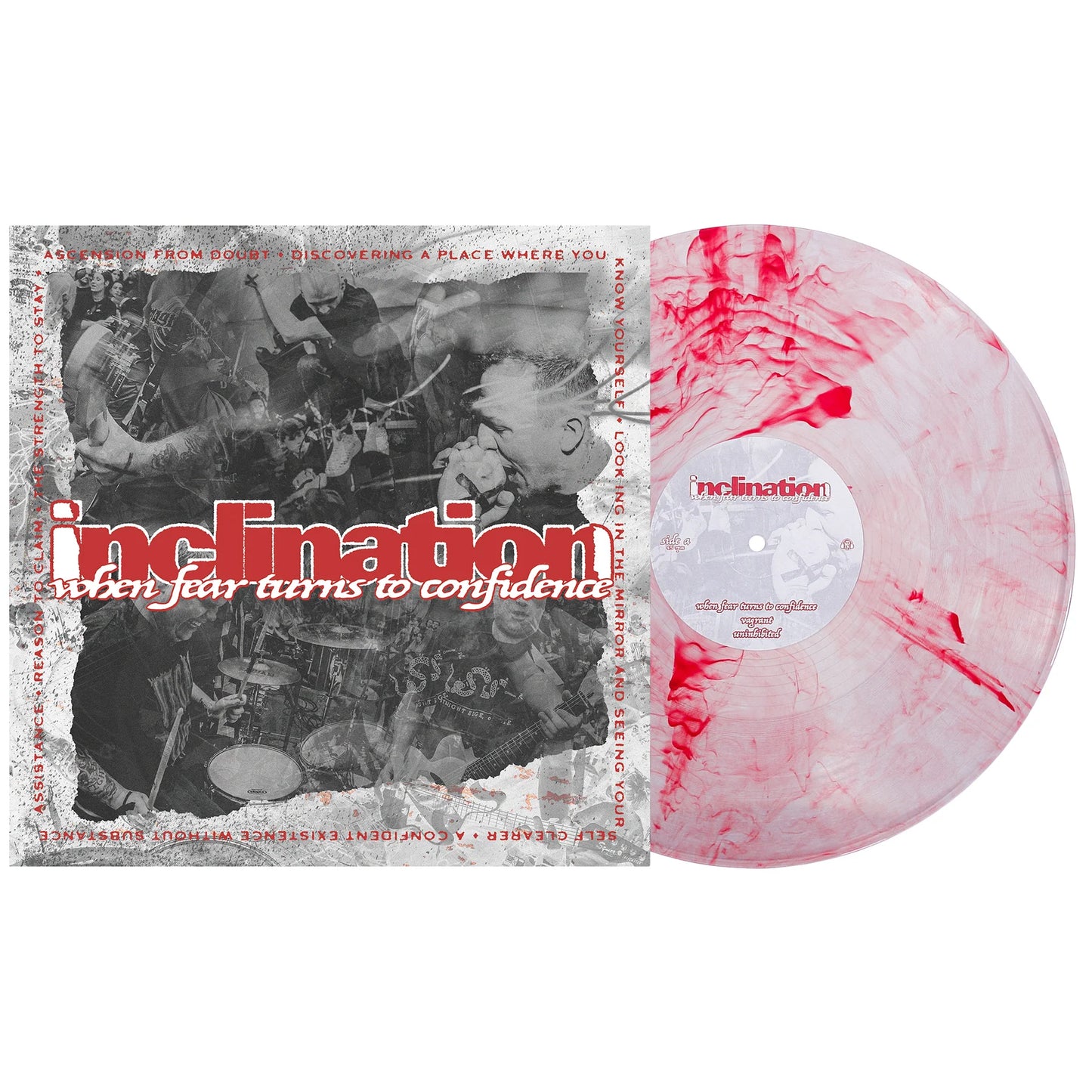 INCLINATION - 'WHEN FEAR TURNS TO CONFIDENCE' [12" VINYL-BLOODSHOT MARBLE]