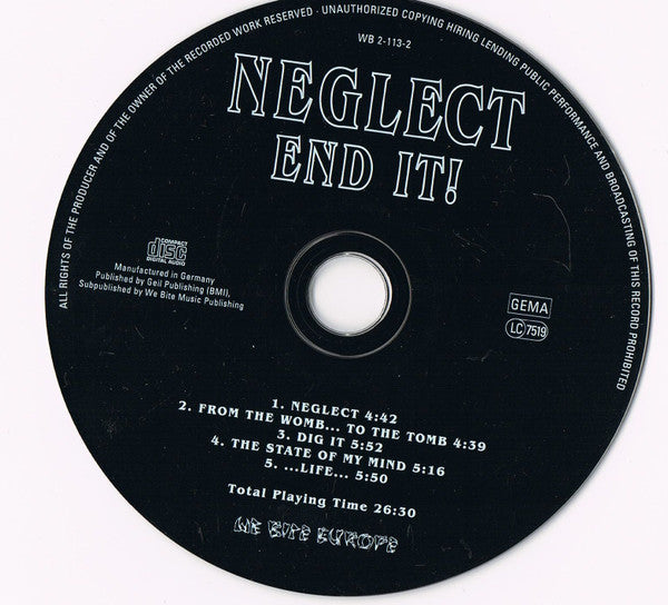 NEGLECT – END IT! CD-EP