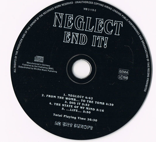 NEGLECT – END IT! CD-EP