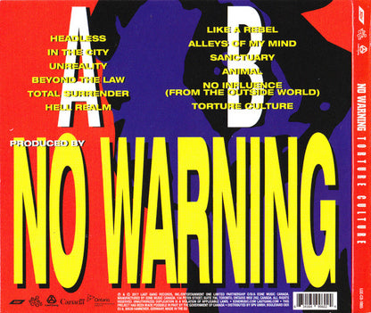 NO WARNING – 'TORTURE CULTURE' CD