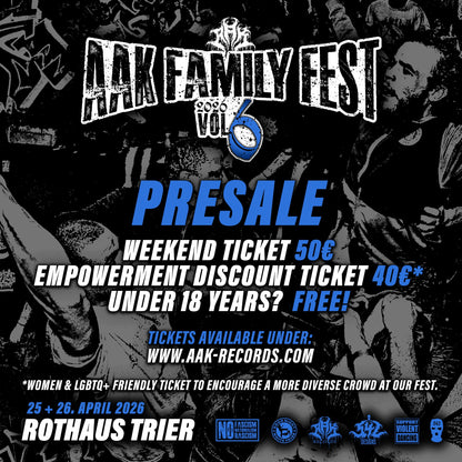 AAK FAMILY FEST VOL. 6 -PRESALE WEEKEND TICKET- [10 YEARS OF AAK] (CHOOSE OPTION) [PREORDER]