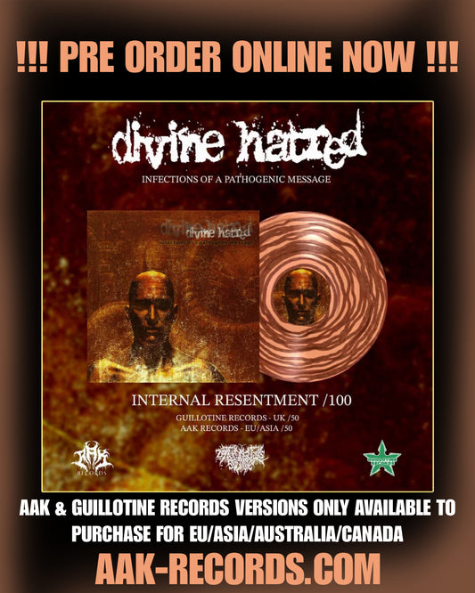 DIVINE HATRED - "INFECTIONS OF A PATHOGENIC MESSAGE" [12" VINYL/SPECIAL LABEL COLOR] [PRE ORDER]