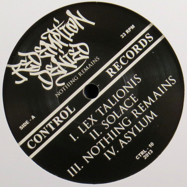 REDEMPTION DENIED - "NOTHING REMAINS" [7" VINYL/BLACK] [USED]