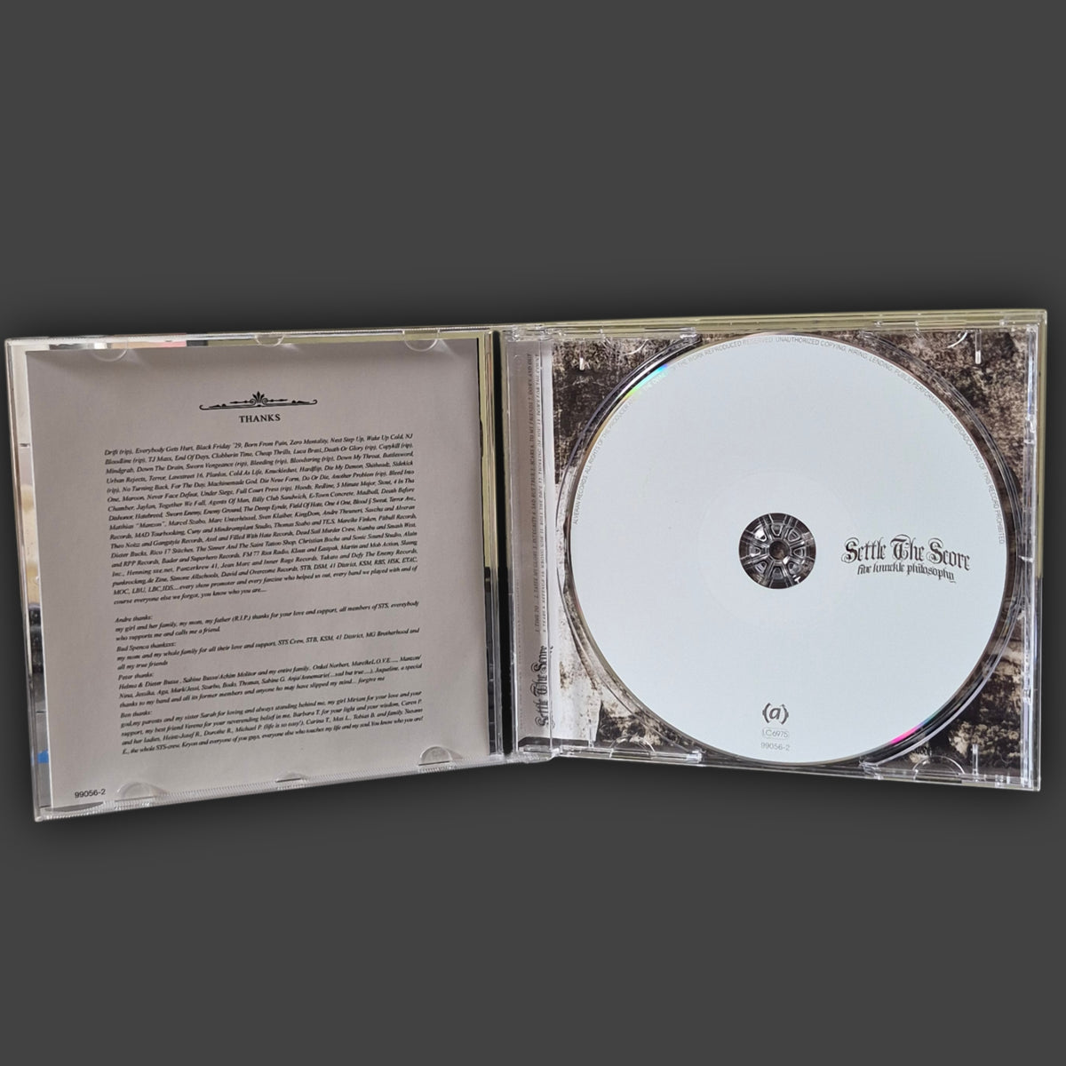 SETTLE THE SCORE – FIVE KNUCKLE PHILOSOPHY CD [LIMITED EDITION WITH SLIPCASE]