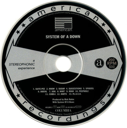 SYSTEM OF A DOWN – 'SYSTEM OF A DOWN' CD