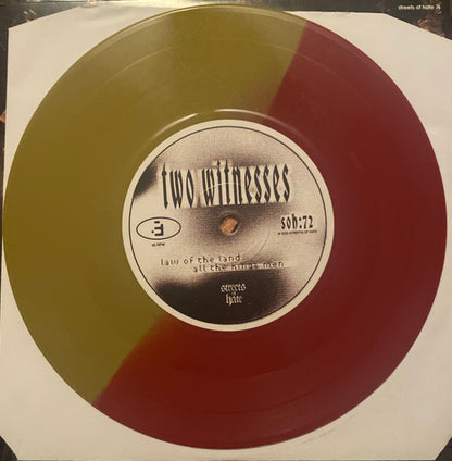 TWO WITNESSES - "TWO WITNESSES" [7" VINYL-HALF GOLD/HALF RED]