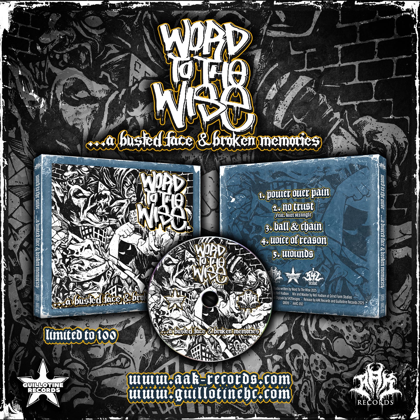WORD TO THE WISE - "...A BUSTED FACE & BROKEN MEMORIES" CD-EP