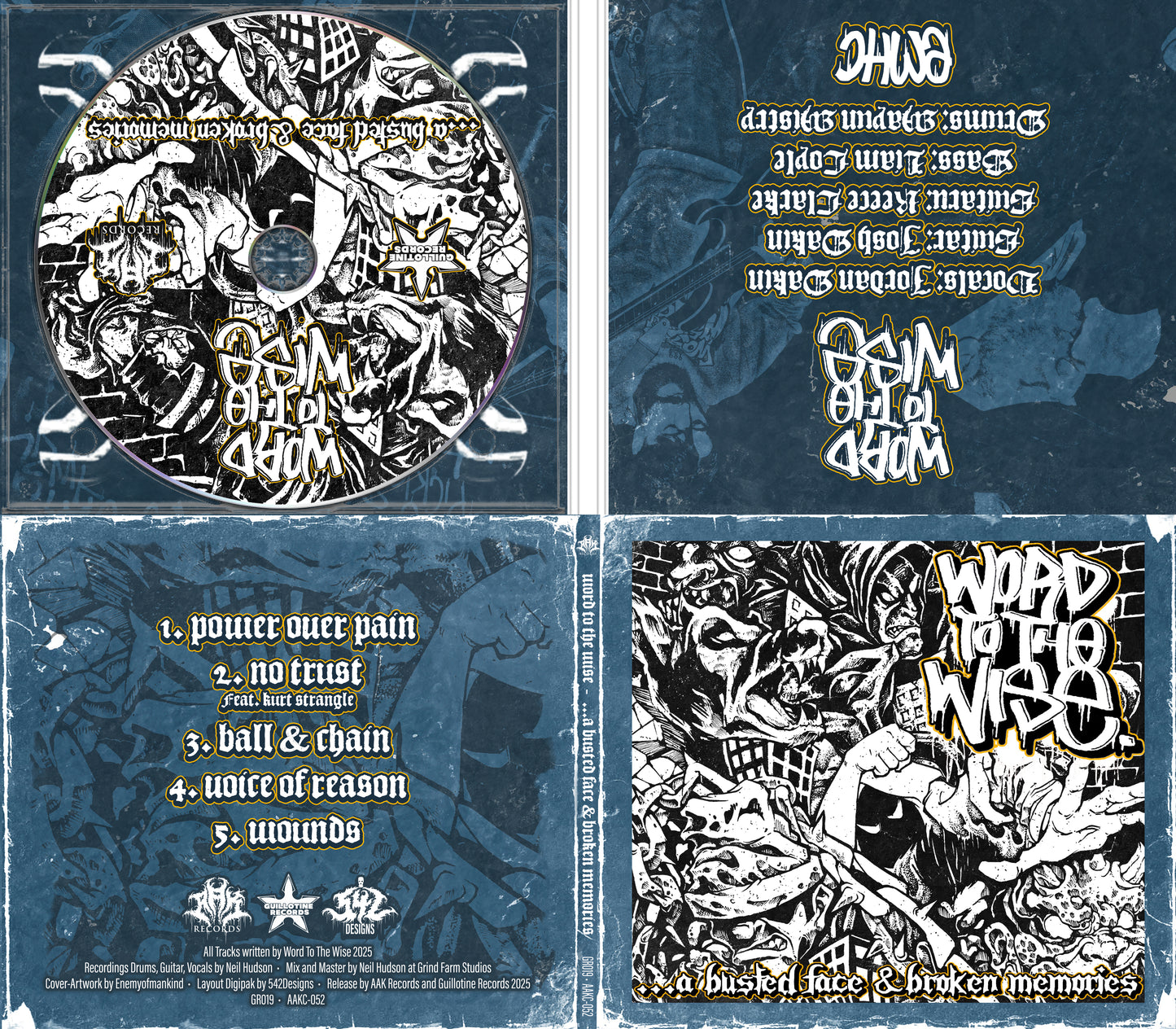 WORD TO THE WISE - "...A BUSTED FACE & BROKEN MEMORIES" CD-EP
