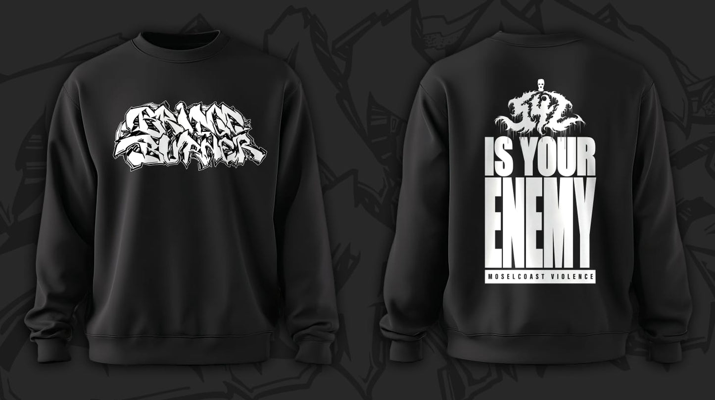BRIDGE BURNER "542 IS YOUR ENEMY" CREWNECK - [PREORDER]