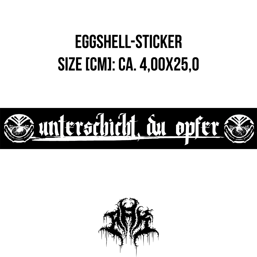 [EGGSHELLSTICKER-PACK] "UNTERSCHICHT DU OPFER"