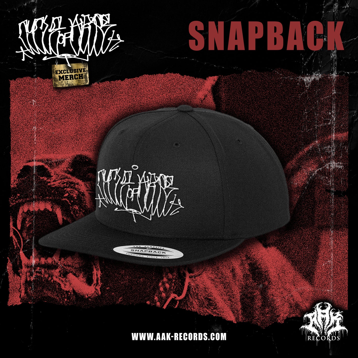 CYCLE OF ABUSE "LOGO" SNAPBACK BLACK